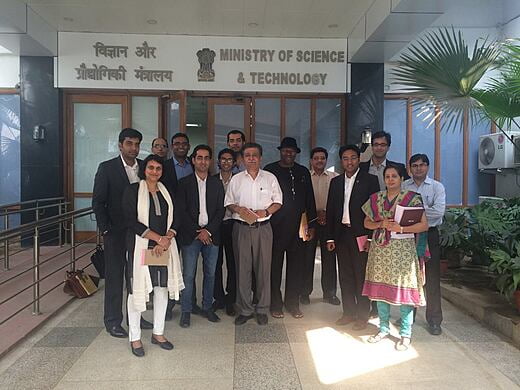 At the Ministry of Science and Technology, India