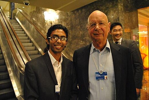 With the Founder of Founder of World Economic Forum, Prof. Klaus Schwab